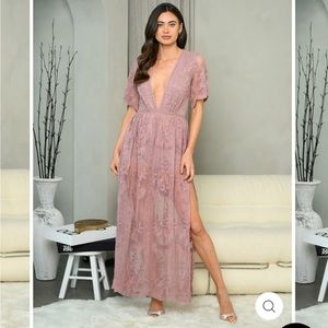 Honey Punch lace romper dress